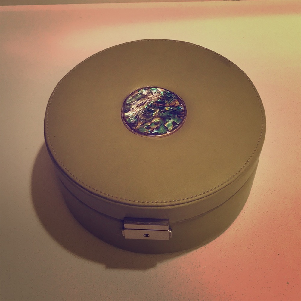 Leather Jewelry Box with multiple compartments